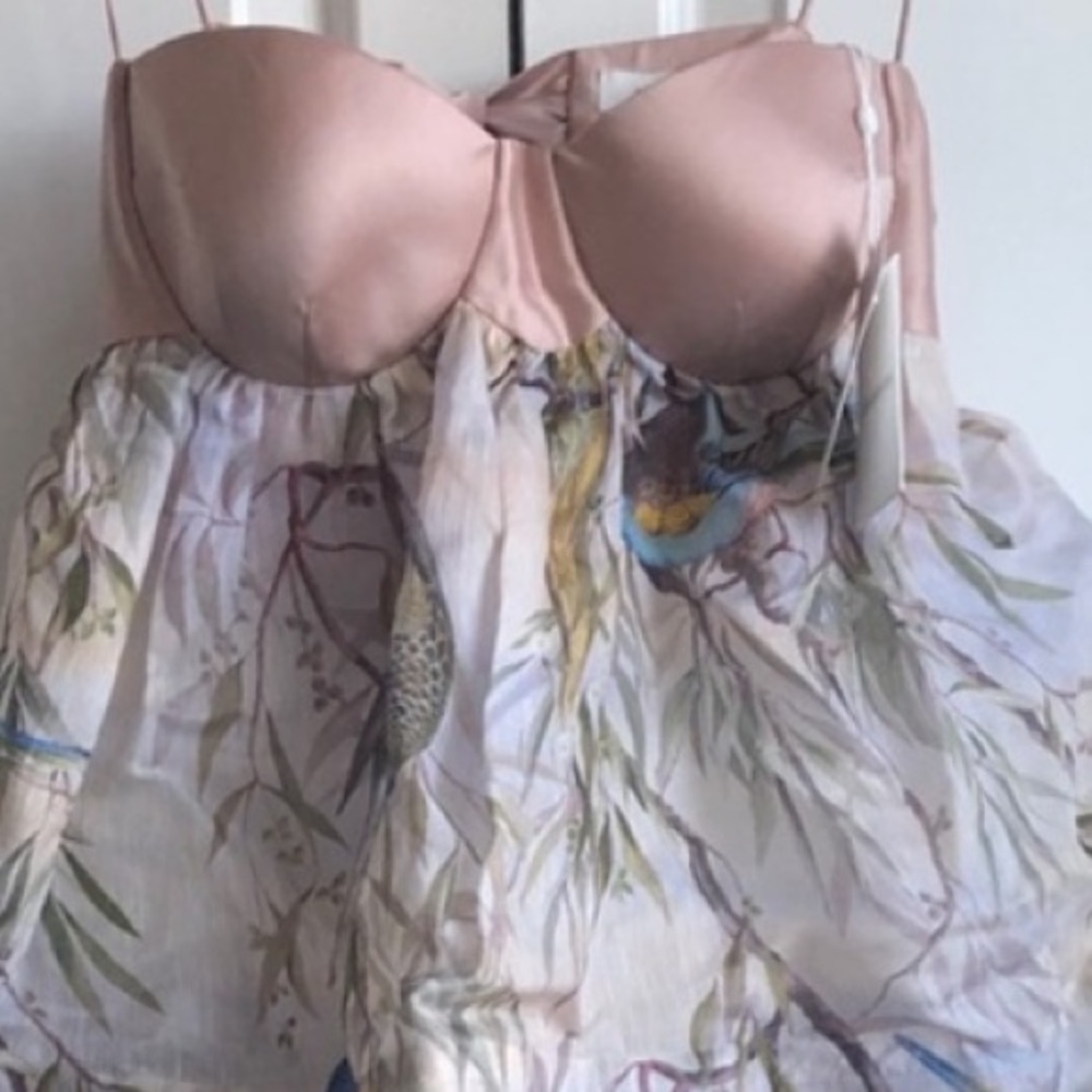 Zimmermann Candescent Parakeets Gown size 2 - Picture 5 of 6